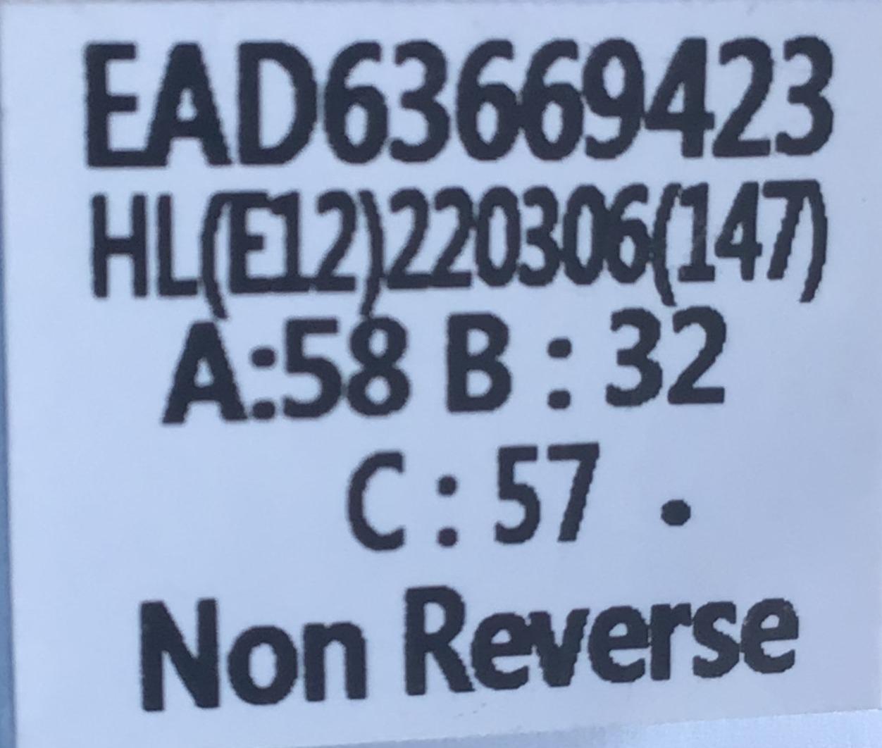 CABLE LVDS PARA MONITOR  LG (1pz) “NUEVO“ / NUMERO DE PARTE EAD63669423  / HL(E12)220306(147) MODELO 32MN500M - Imagen 3